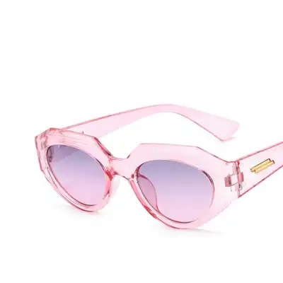 Fashion Irregular Cat-eye Shape Resin Lens Sunglasses