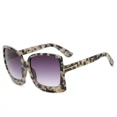 Fashion Square Big Frame Sunglasses Acrylic Lens PC Frame