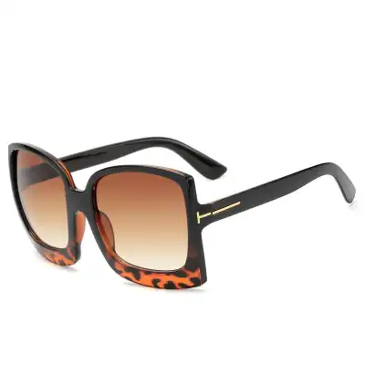Fashion Square Big Frame Sunglasses Acrylic Lens PC Frame