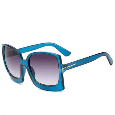 Fashion Square Big Frame Sunglasses Acrylic Lens PC Frame