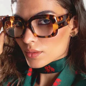 Fashion Square Big Frame Sunglasses with PC Lens