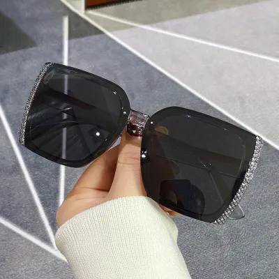 Fashion Square Frame Spot Painting Sunglasses Vintage