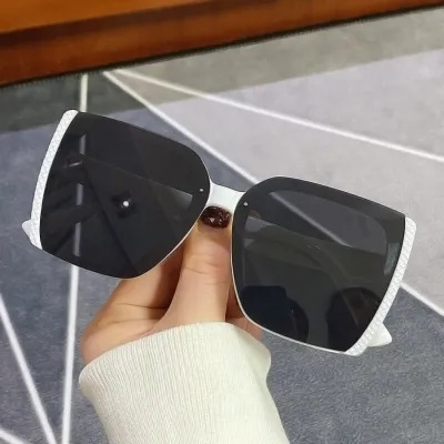 Fashion Square Frame Spot Painting Sunglasses Vintage
