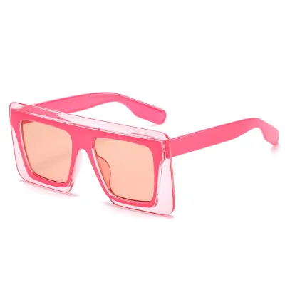 Fashion Vintage Square Big Frame Sunglasses