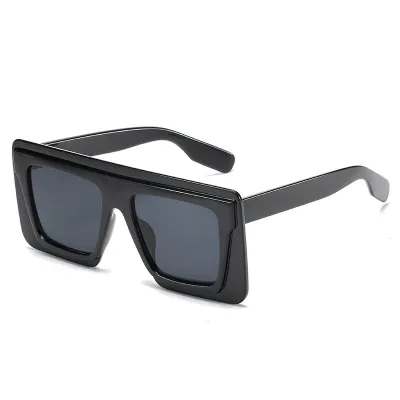 Fashion Vintage Square Big Frame Sunglasses