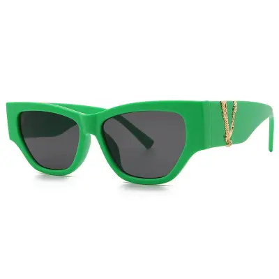 Fashion Small Frame Letter Design Sunglasses with PC Lens