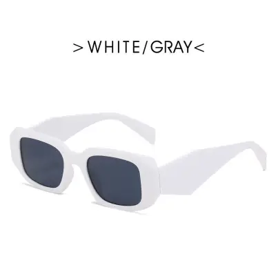 Retro Small Frame Wide Temples Design Square Frame Sunglasses