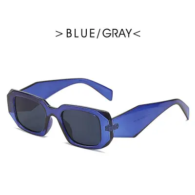 Retro Small Frame Wide Temples Design Square Frame Sunglasses