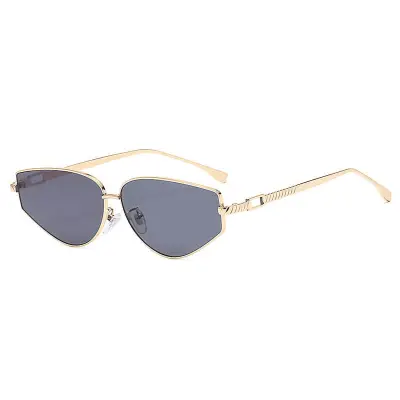 Retro Cat Eye Metal Sunglasses Small Frame