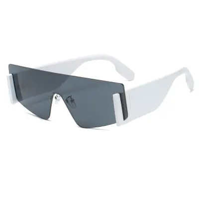 Fashion One-piece Rimless Design Sports Sunglasses