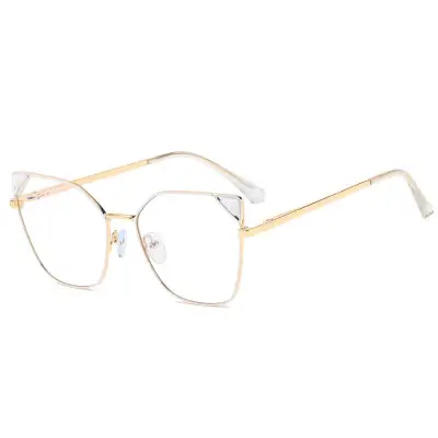 Fashion Square Frame Anti-blue Light Flat Mirror Sunglasses