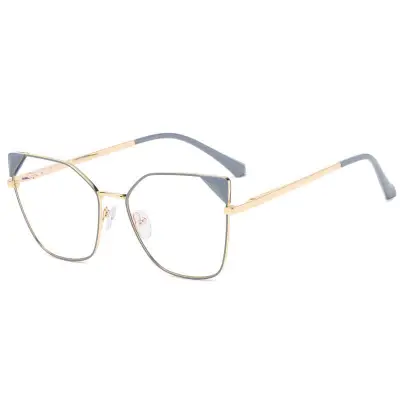 Fashion Square Frame Anti-blue Light Flat Mirror Sunglasses