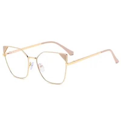 Fashion Square Frame Anti-blue Light Flat Mirror Sunglasses