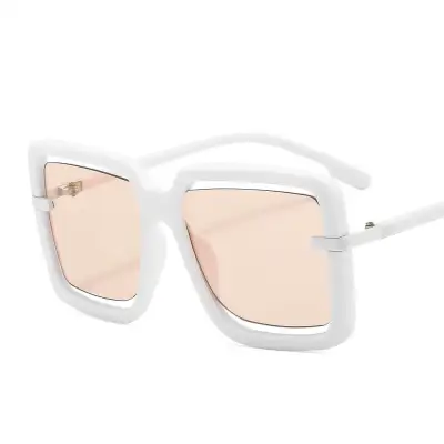 Fashion Big Frame Hollow Design Sunglasses