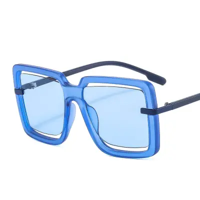 Fashion Big Frame Hollow Design Sunglasses