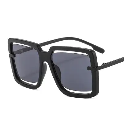 Fashion Big Frame Hollow Design Sunglasses