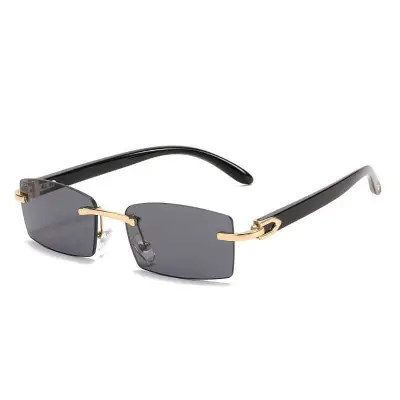 Fashion Square Rimless Design Sunglasses for Women
