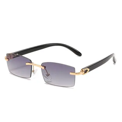 Fashion Square Rimless Design Sunglasses for Women
