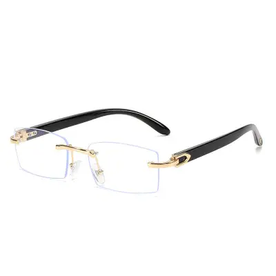 Fashion Square Rimless Design Sunglasses for Women