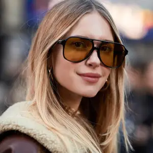 Trendy Big Frame Design Square One-piece Sunglasses