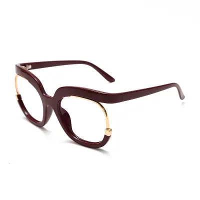 Fashion Big Frame Round Anti-blue Light PC Glasses
