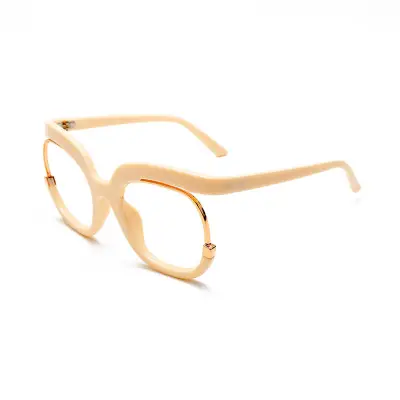 Fashion Big Frame Round Anti-blue Light PC Glasses