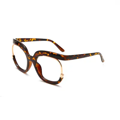 Fashion Big Frame Round Anti-blue Light PC Glasses