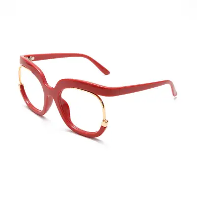 Fashion Big Frame Round Anti-blue Light PC Glasses