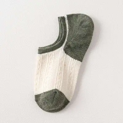 Women Summer Breathable Cotton Leisure Color Matching Socks