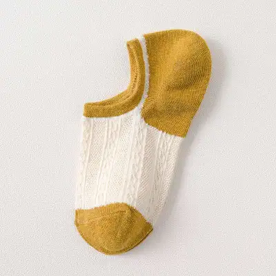 Women Summer Breathable Cotton Leisure Color Matching Socks