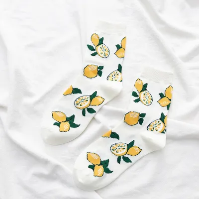 Fashion Fruits Pattern Cotton Socks