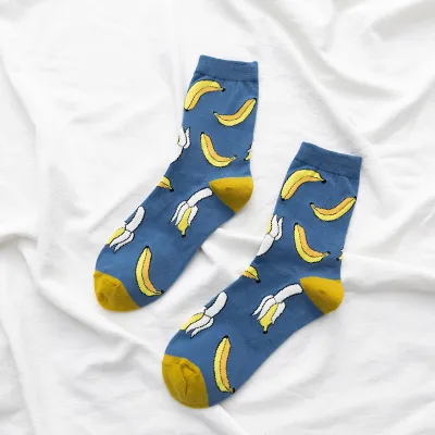 Fashion Fruits Pattern Cotton Socks
