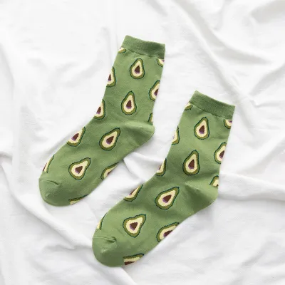 Fashion Fruits Pattern Cotton Socks