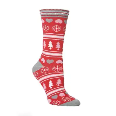 Fashion Christmas Cartoon Pattern Cotton Socks for Unisex