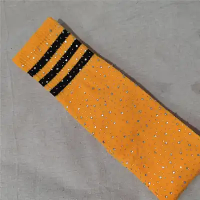 Women Sexy Rhinestone Striped Starry Design Stockings