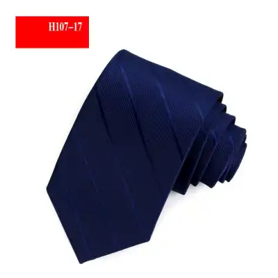 Men Business Polka Dot Stripe Pattern Nylon Tie