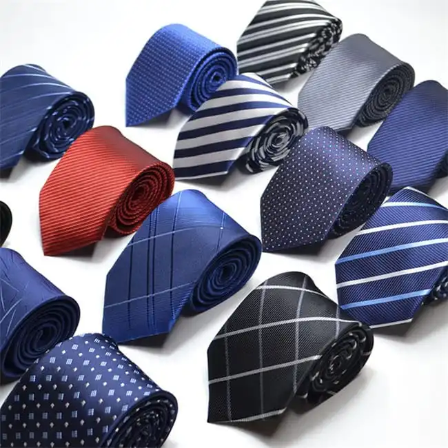 Men's Fashion Striped And Polka Dot Pattern Tie