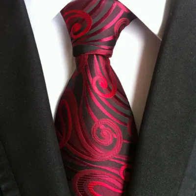 Men Fashion Jacquard Pattern Polyester Tie