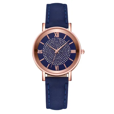 Women Fashion PU Band Quartz Watch