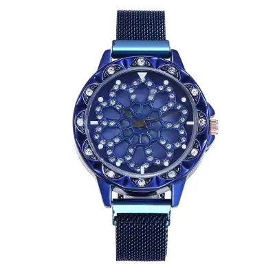 Creative Rotatable Dial Quartz Watch with Magnet Clasp