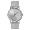 White Dial-Silver Strap