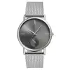 Black Dial-Silver Strap