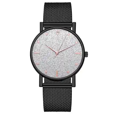 Fashion Starry Sky Quartz Watch Leisure Silica Gel Strap Round Dial Alloy Case