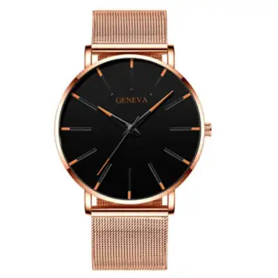 Simple Mesh Strap Quartz Watch