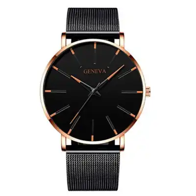 Simple Mesh Strap Quartz Watch