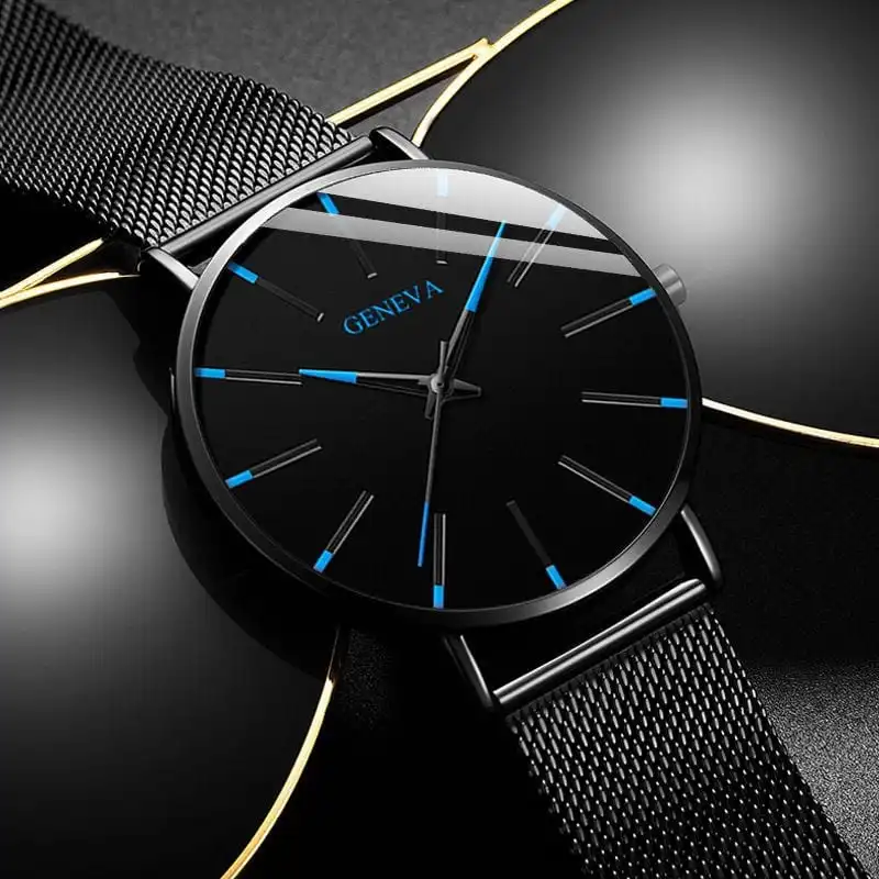 Simple Mesh Strap Quartz Watch
