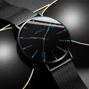 Simple Mesh Strap Quartz Watch