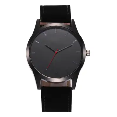 Business Sport PU Leather Quartz Watch 46mm