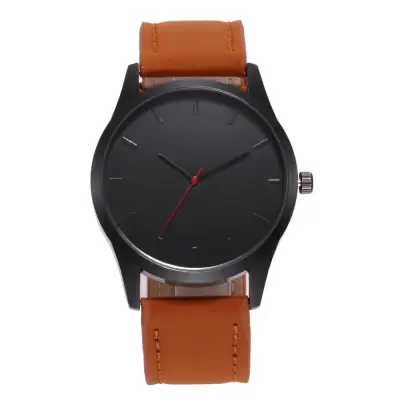 Business Sport PU Leather Quartz Watch 46mm