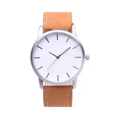 Business Sport PU Leather Quartz Watch 46mm